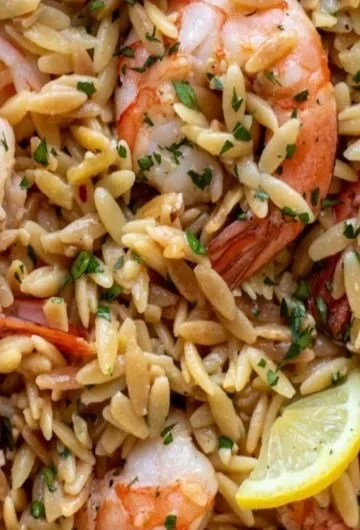 Delicious easy shrimp recipes including shrimp pasta and orzo dinner ideas.
