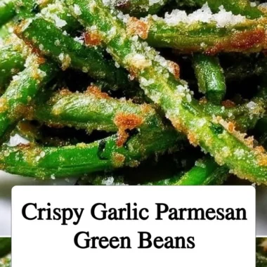 Crispy garlic parmesan green beans served in a bowl
