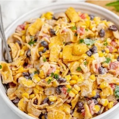 Delicious Frito Corn Salad with sweet corn and crunchy Fritos