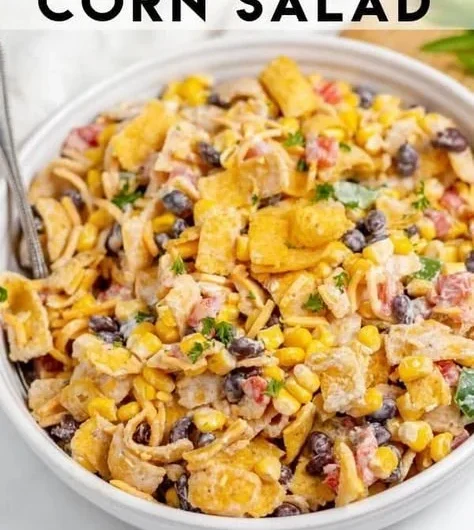 Delicious Frito Corn Salad with sweet corn and crunchy Fritos