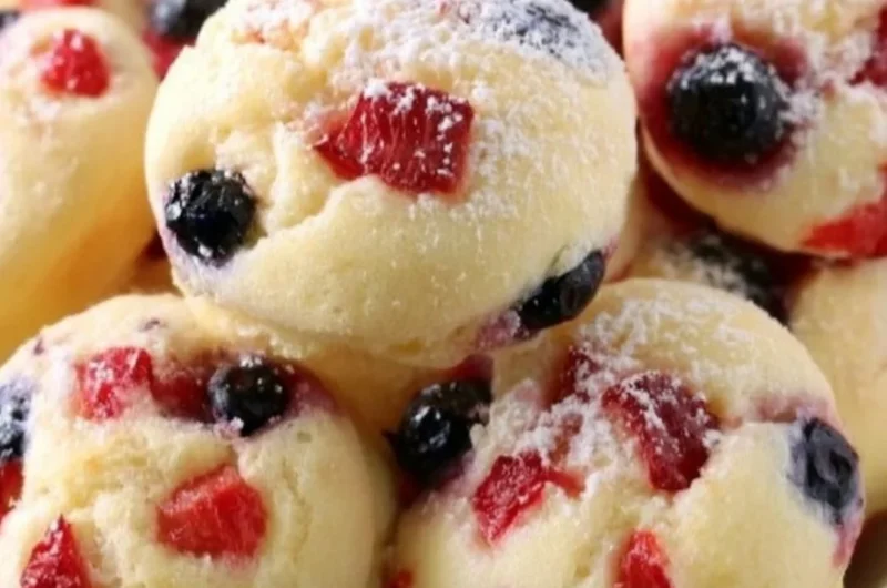 Berry protein pancake bites full of flavor and nutrition