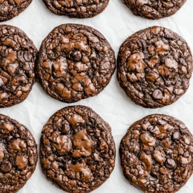 Delicious Brownie Mix Cookies arranged on a plate