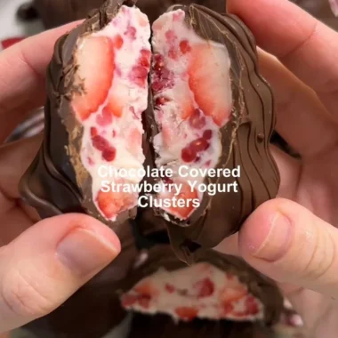 Chocolate covered yogurt clusters - a tasty and healthy snack option