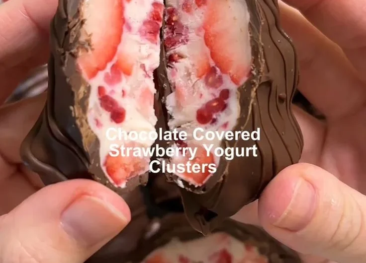 Chocolate covered yogurt clusters - a tasty and healthy snack option