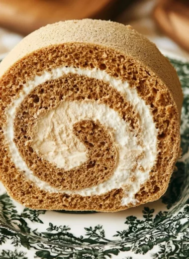 Delicious Coffee Swiss Roll served with a cozy ambiance