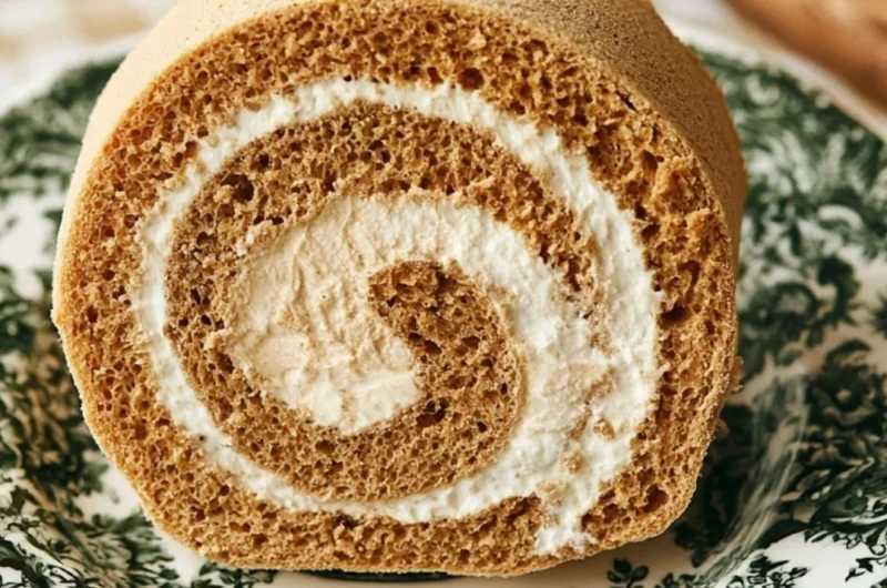 Delicious Coffee Swiss Roll served with a cozy ambiance