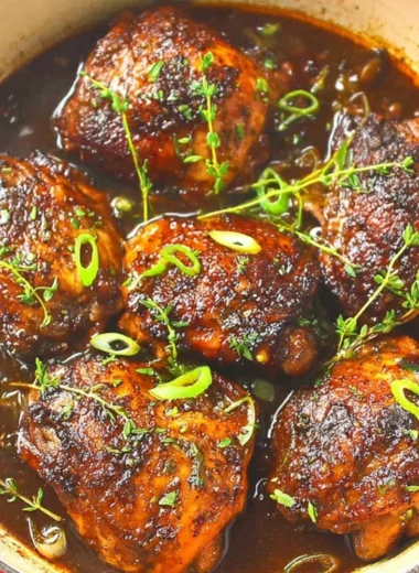 Crockpot jerk chicken served with rice and vegetables
