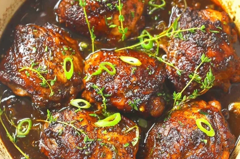 Crockpot jerk chicken served with rice and vegetables