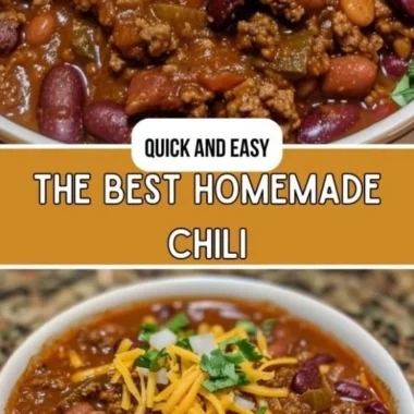 Delicious bowl of homemade chili topped with fresh herbs and served with cornbread.