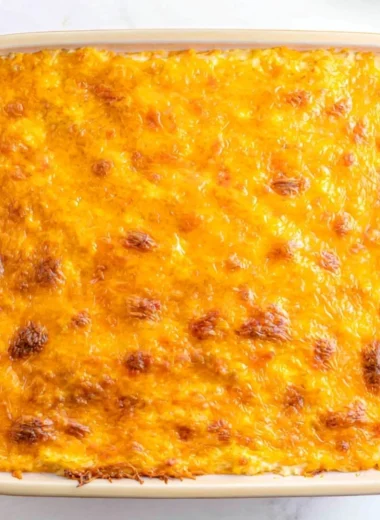 Easy 5-ingredient Shepherd's Pie served in a dish with fresh herbs on top