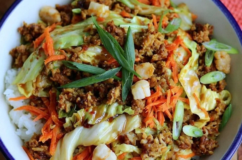 Delicious egg roll in a bowl served in a colorful dish