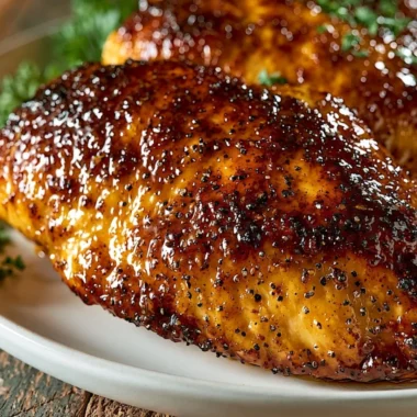 Cozy garlic brown sugar chicken dish with caramelized coating served on a plate.