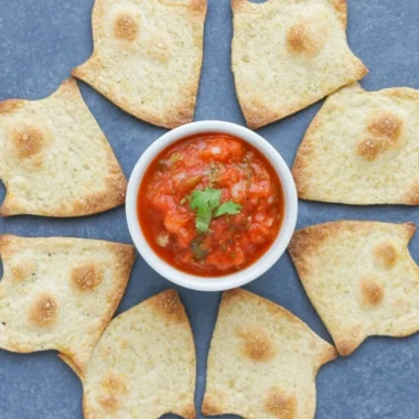 Spooky baked Halloween chips in festive shapes for Halloween snacks